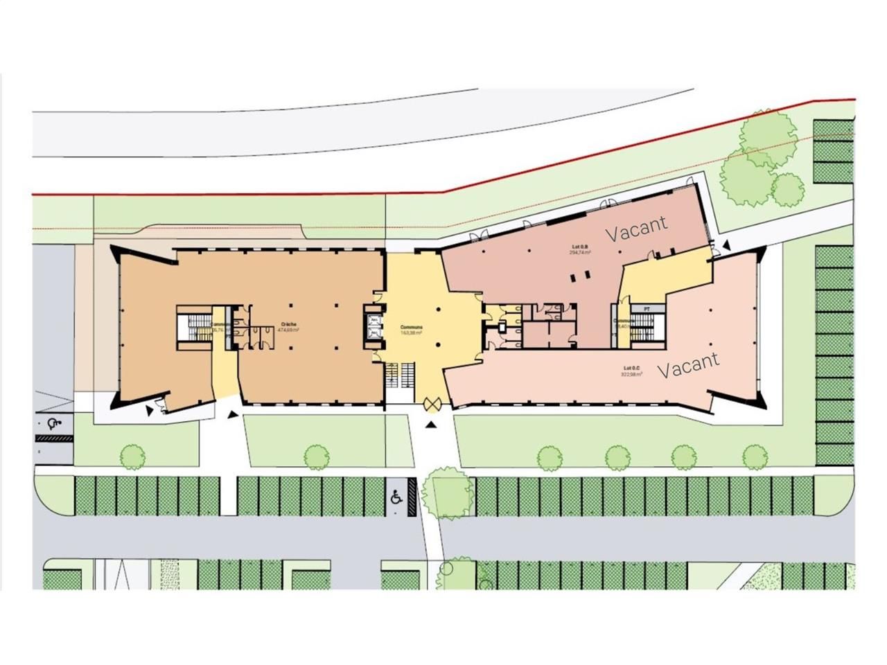 Location bureaux 2352 m² divisibles à partir de 298 m²