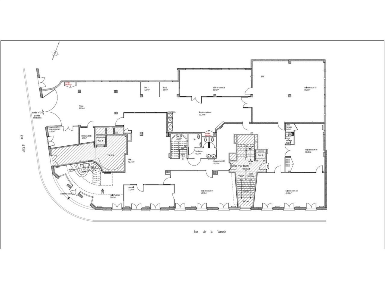 Vente bureaux 967 m² non divisibles