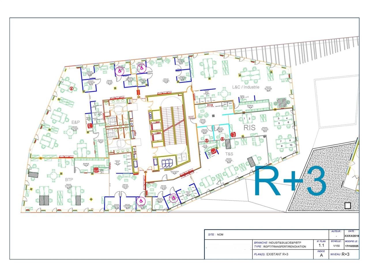 Location bureaux 2335 m² divisibles à partir de 250 m²