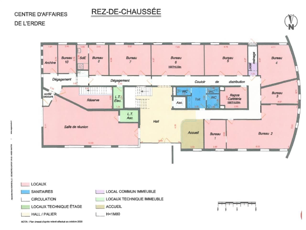 Location bureaux 899 m² non divisibles