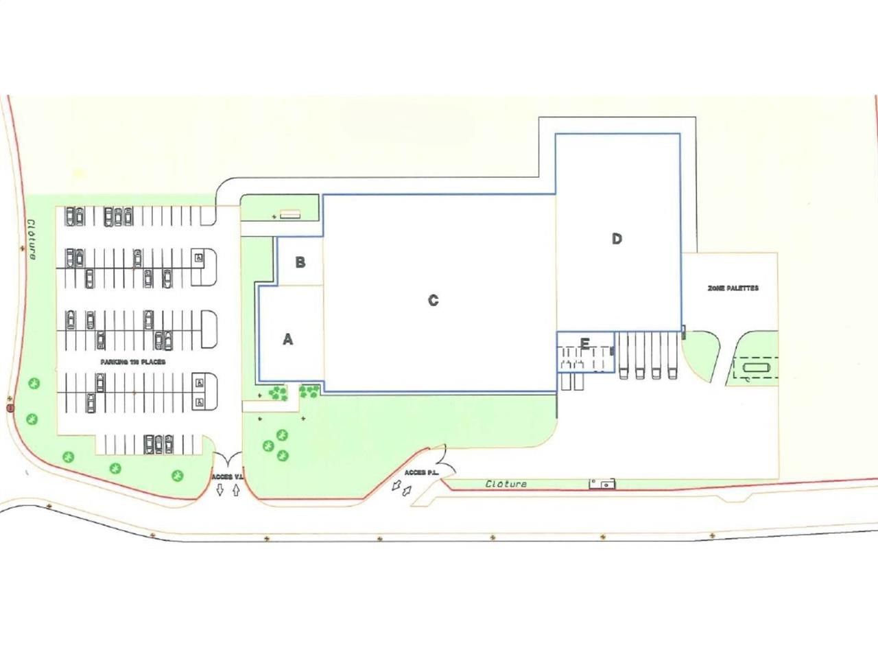 Location entrepots 5160 m² non divisibles