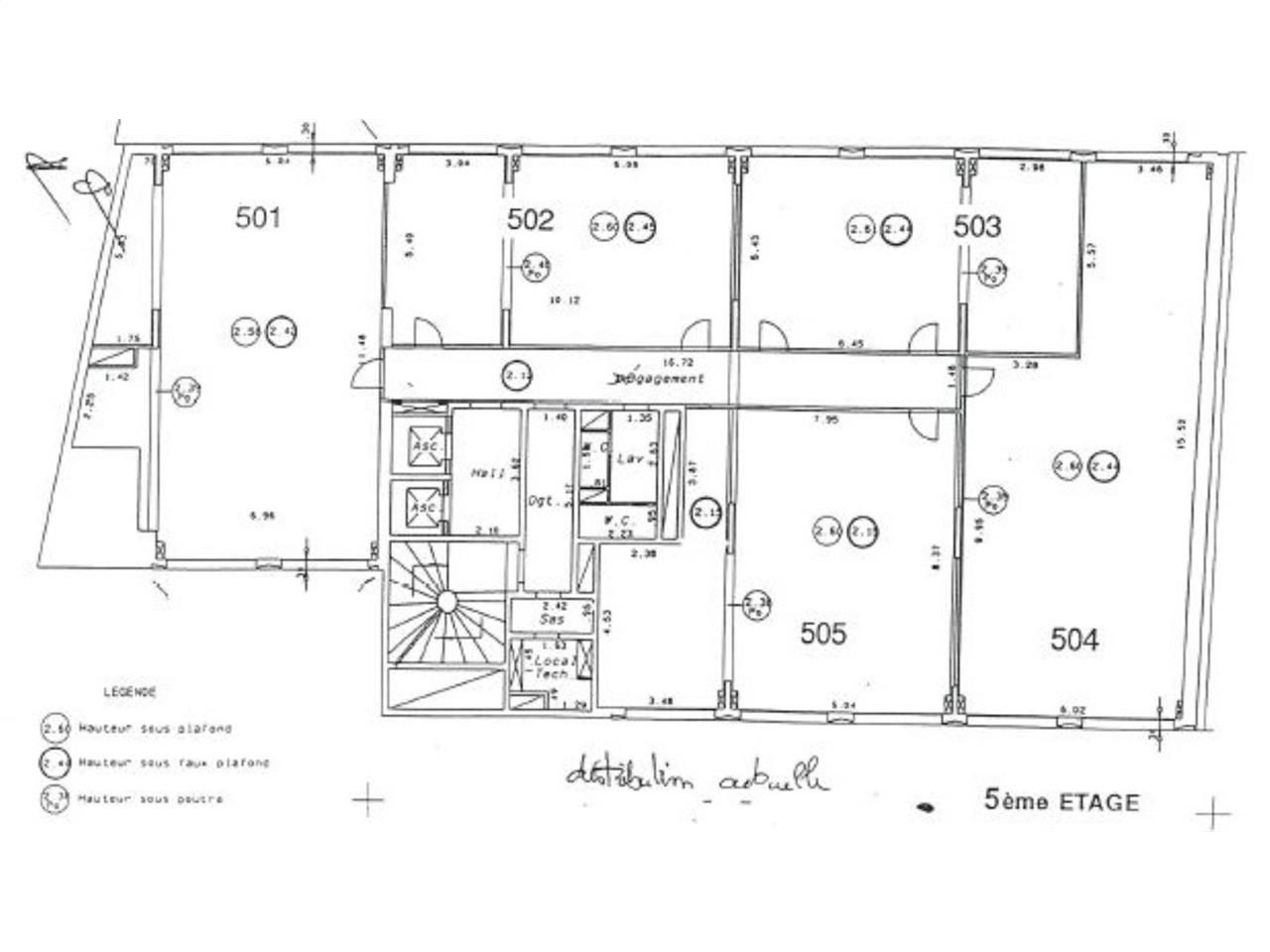 Location bureaux 45 m² divisibles à partir de 20 m²