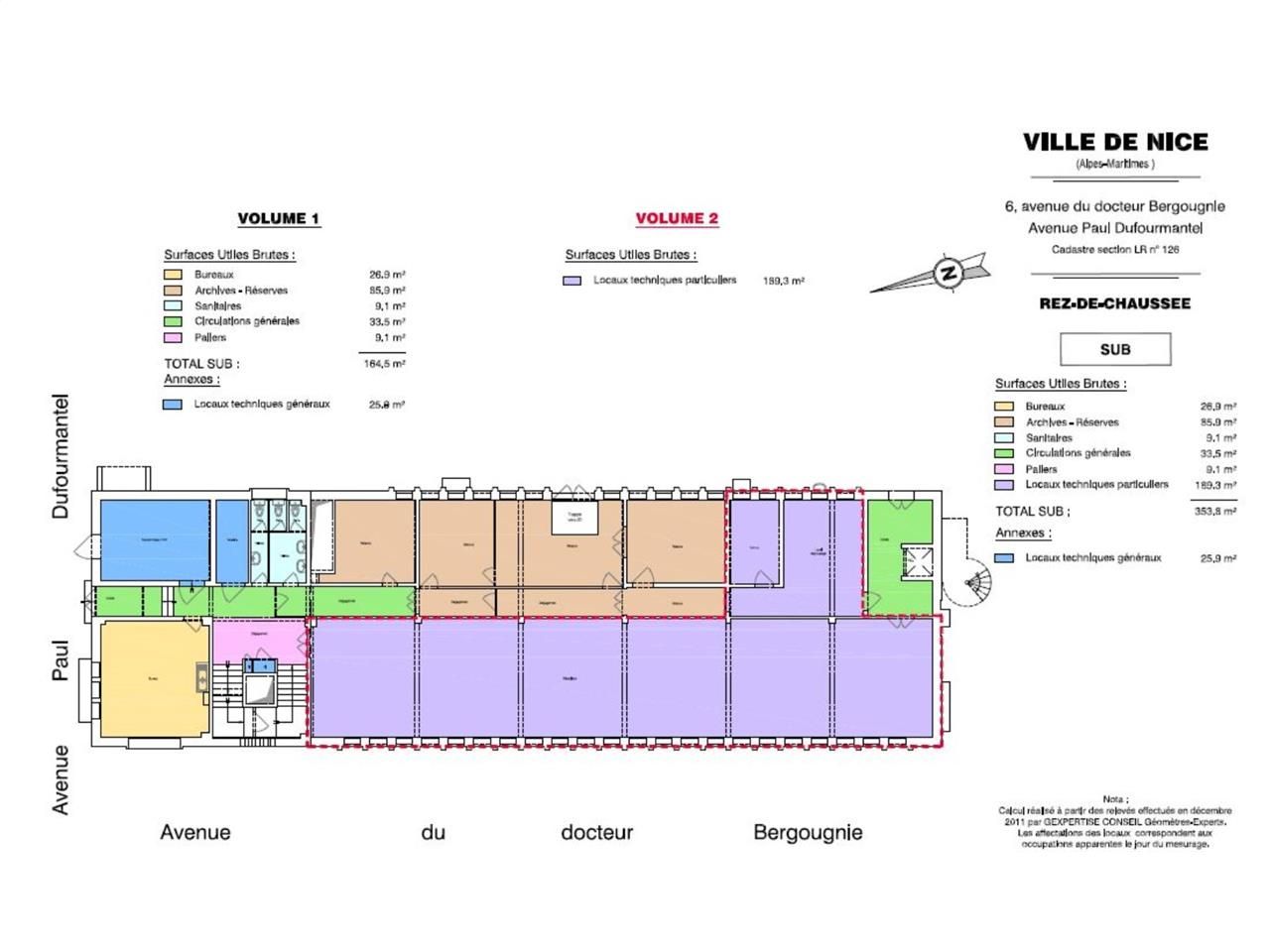 Location bureaux 1388 m² non divisibles