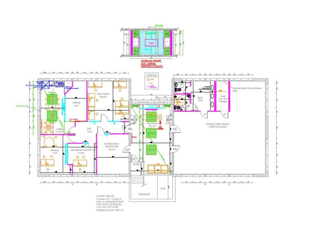 Vente bureaux 278 m² non divisibles