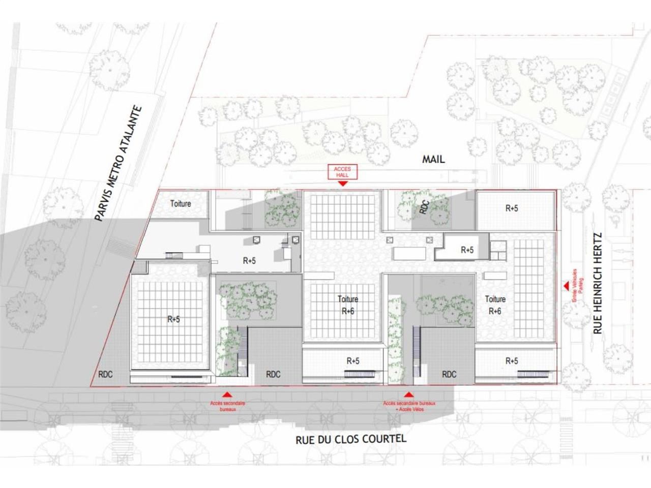 Location bureaux 10204 m² divisibles à partir de 300 m²