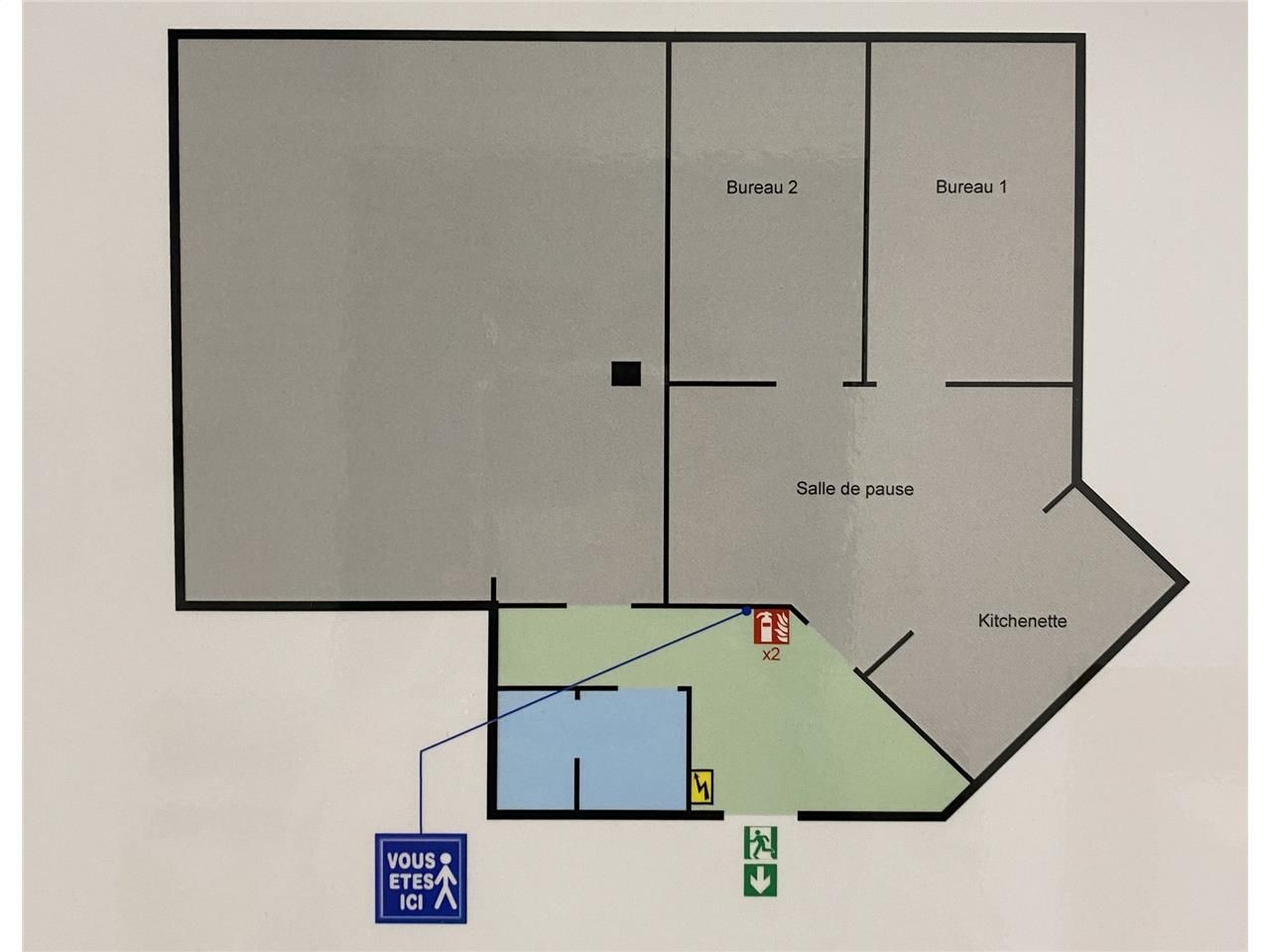 Location bureaux 213 m² divisibles à partir de 87 m²