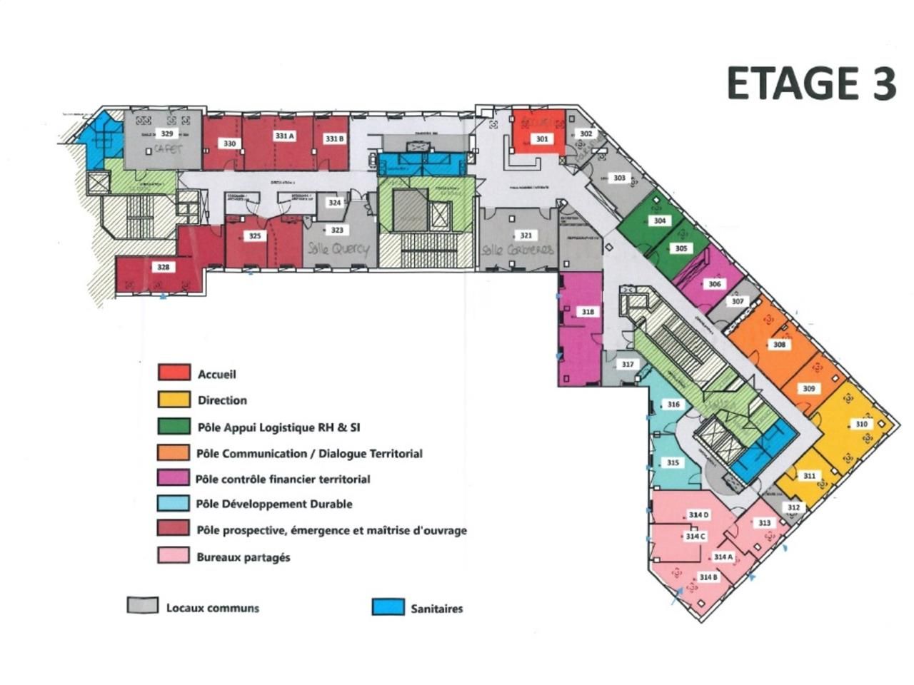 Location bureaux 2076 m² divisibles à partir de 326 m²