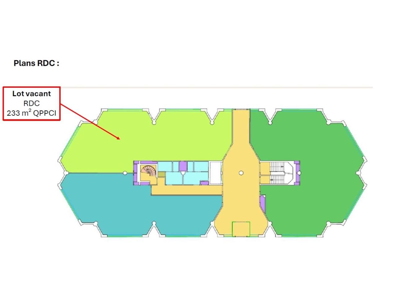 Location bureaux 657 m² divisibles à partir de 233 m²
