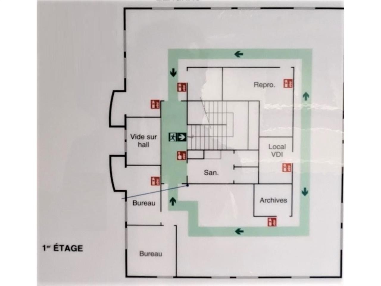 Location bureaux 254 m² non divisibles