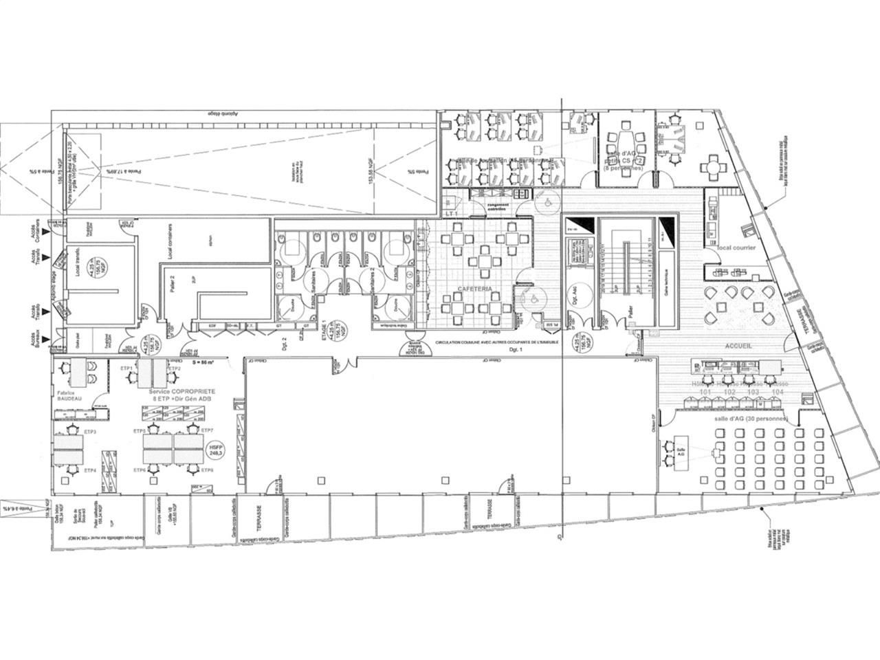 Location bureaux 1527 m² divisibles à partir de 265 m²