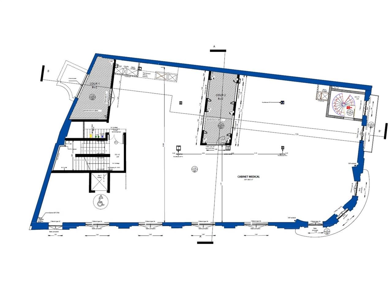 Location bureaux 730 m² divisibles à partir de 355 m²