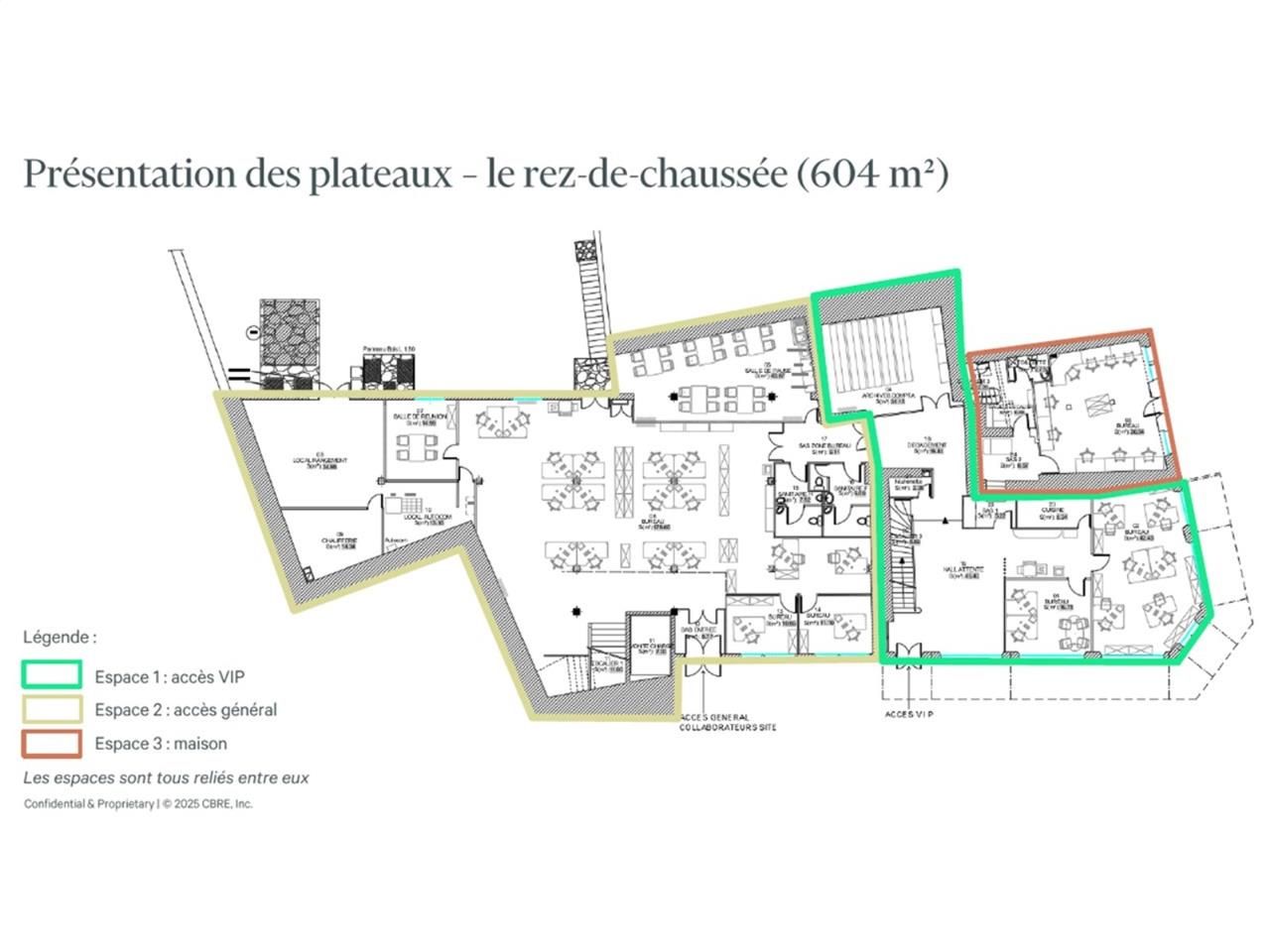 Vente bureaux 1538 m² non divisibles