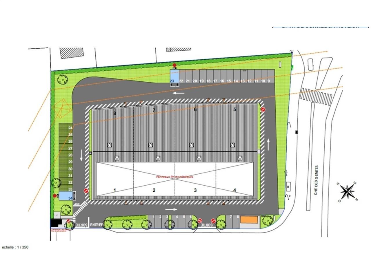 Vente entrepots 2399 m² divisibles à partir de 282 m²