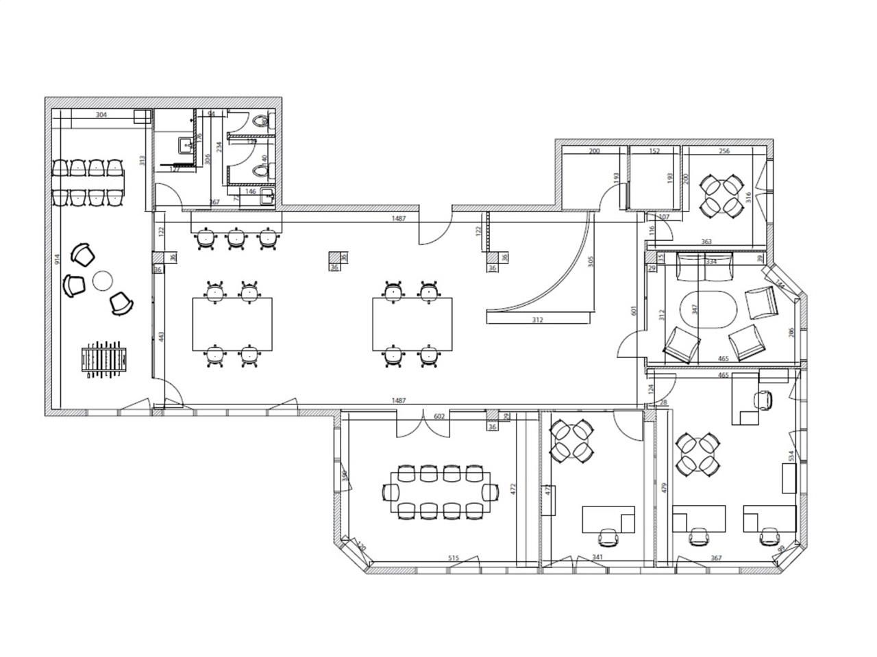 Location bureaux 230 m² non divisibles