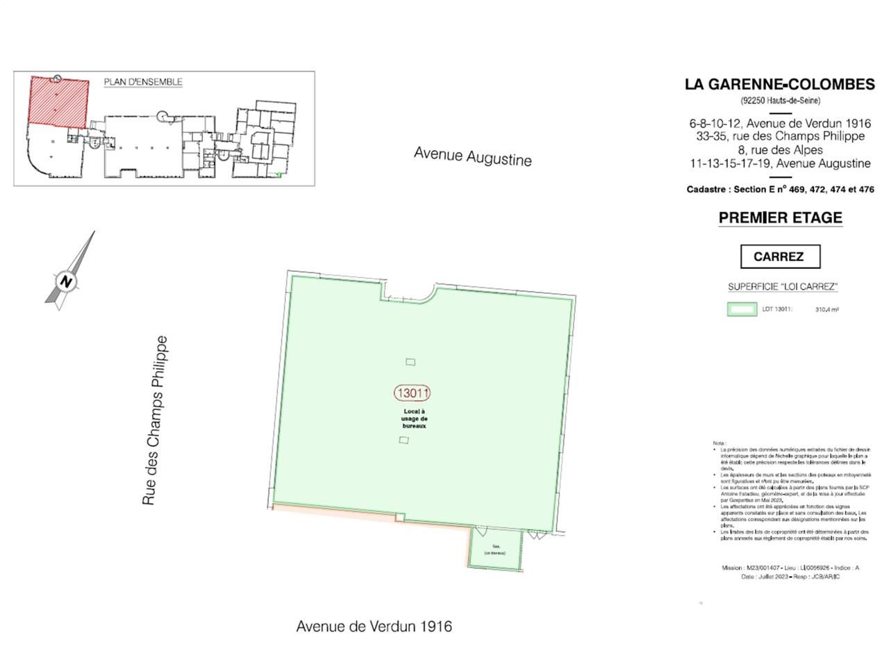 Vente bureaux 549 m² divisibles à partir de 219 m²