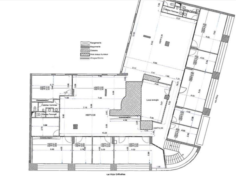 Vente bureaux 430 m² divisibles à partir de 200 m²