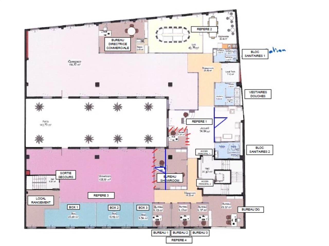 Vente bureaux 682 m² divisibles à partir de 300 m²