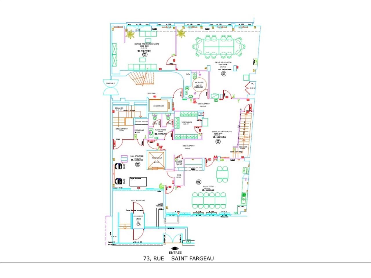 Vente bureaux 938 m² non divisibles