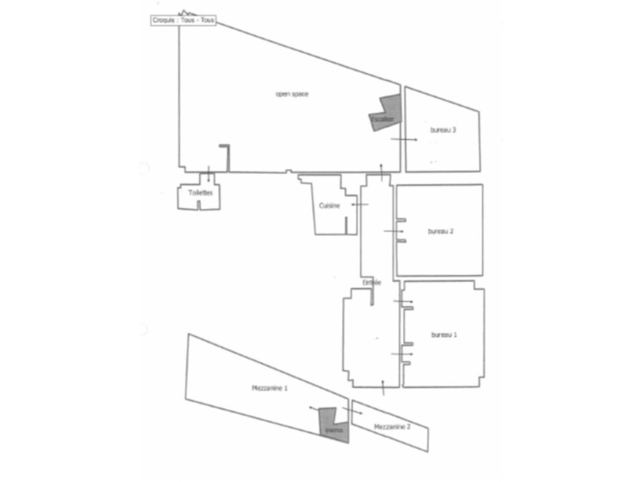 Vente bureaux 164 m² non divisibles