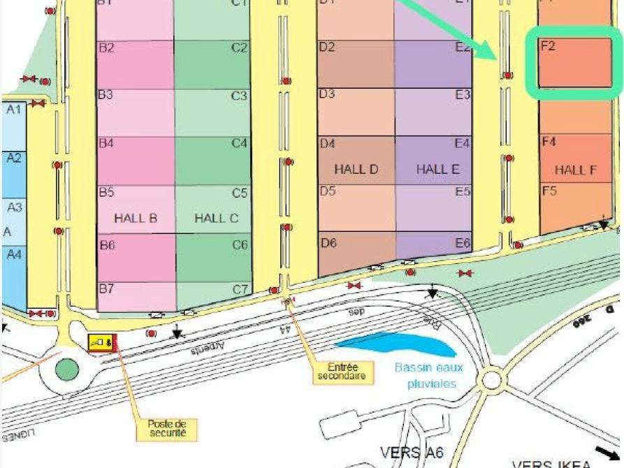 5982 m² pour cetentrepôts classe a en location à Villabé
