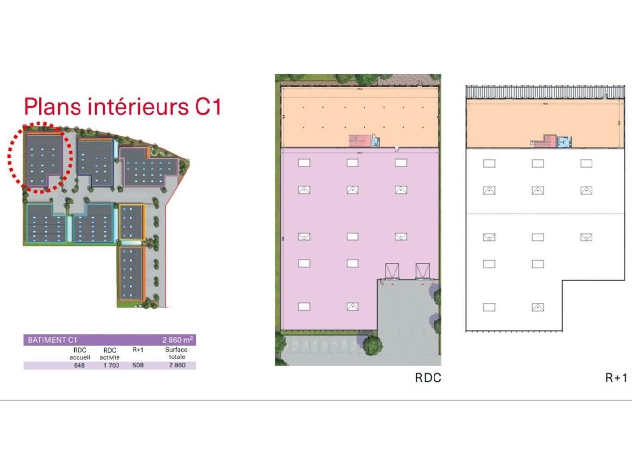 Vente entrepots 385 m² non divisibles