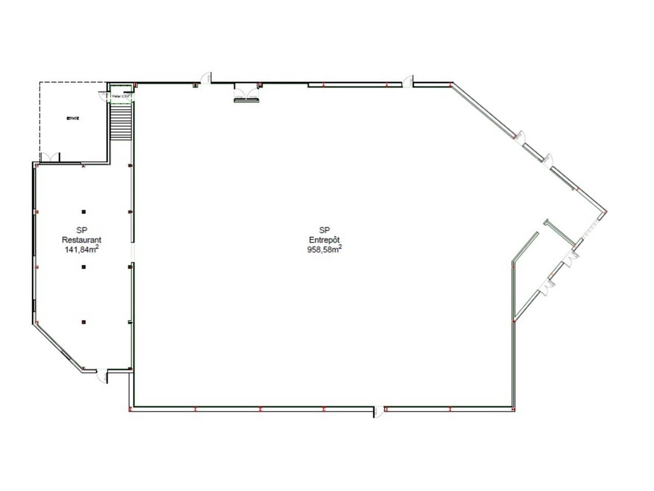 Location entrepots 1240 m² non divisibles