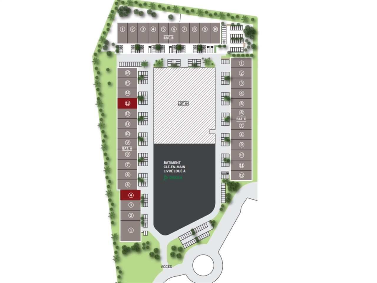 Location entrepots 720 m² divisibles à partir de 360 m²