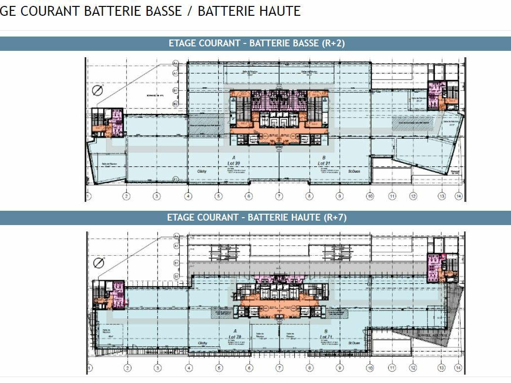 14993 m² pour ce bureaux en location à Saint ouen