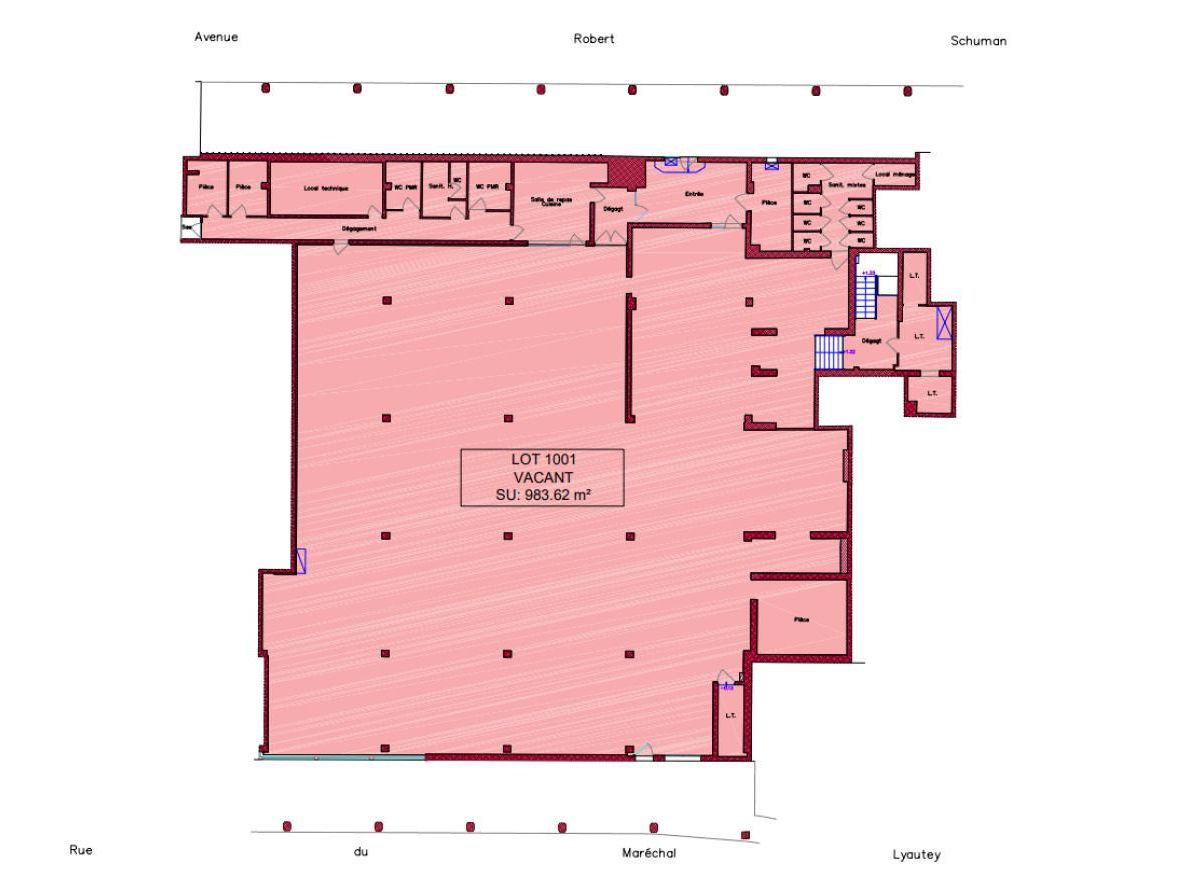 Vente Bureaux 1843.1 m² divisibles 59370 Mons-en-baroeul