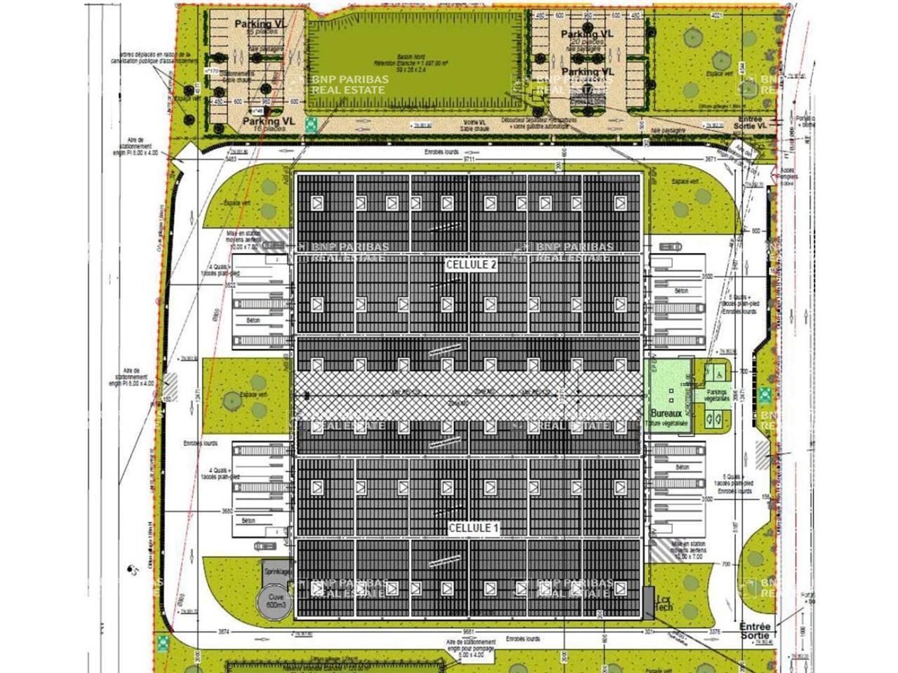 Location Entrepôts classe A 12533 m² divisibles 63800 Cournon-d'auvergne