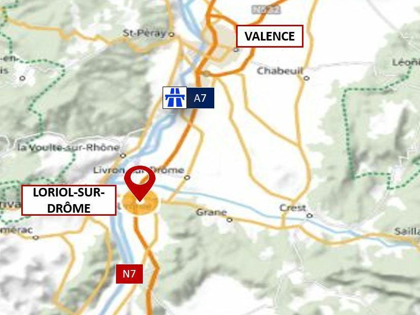 50021 m² pour cetentrepôts classe a en location à Loriol-sur-drôme
