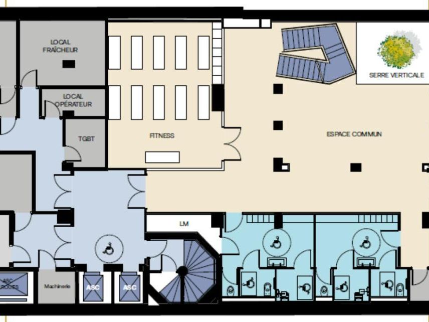 Location bureaux à Paris 75116
