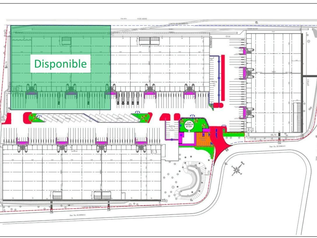 Location Entrepôts classe B 8830 m² non divisibles 38070 Saint-quentin-fallavier
