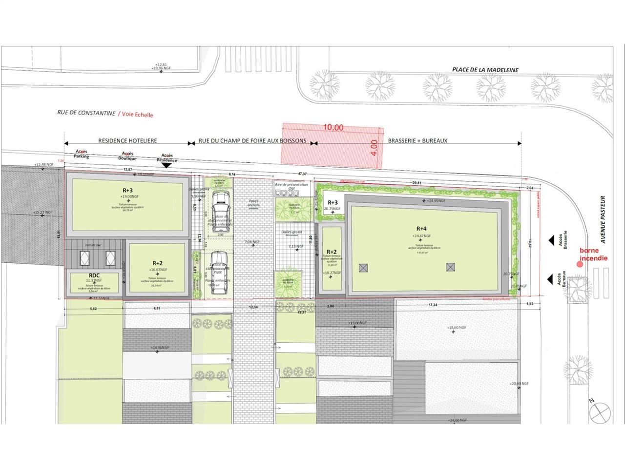 Vente bureaux 634 m² divisibles à partir de 117 m²