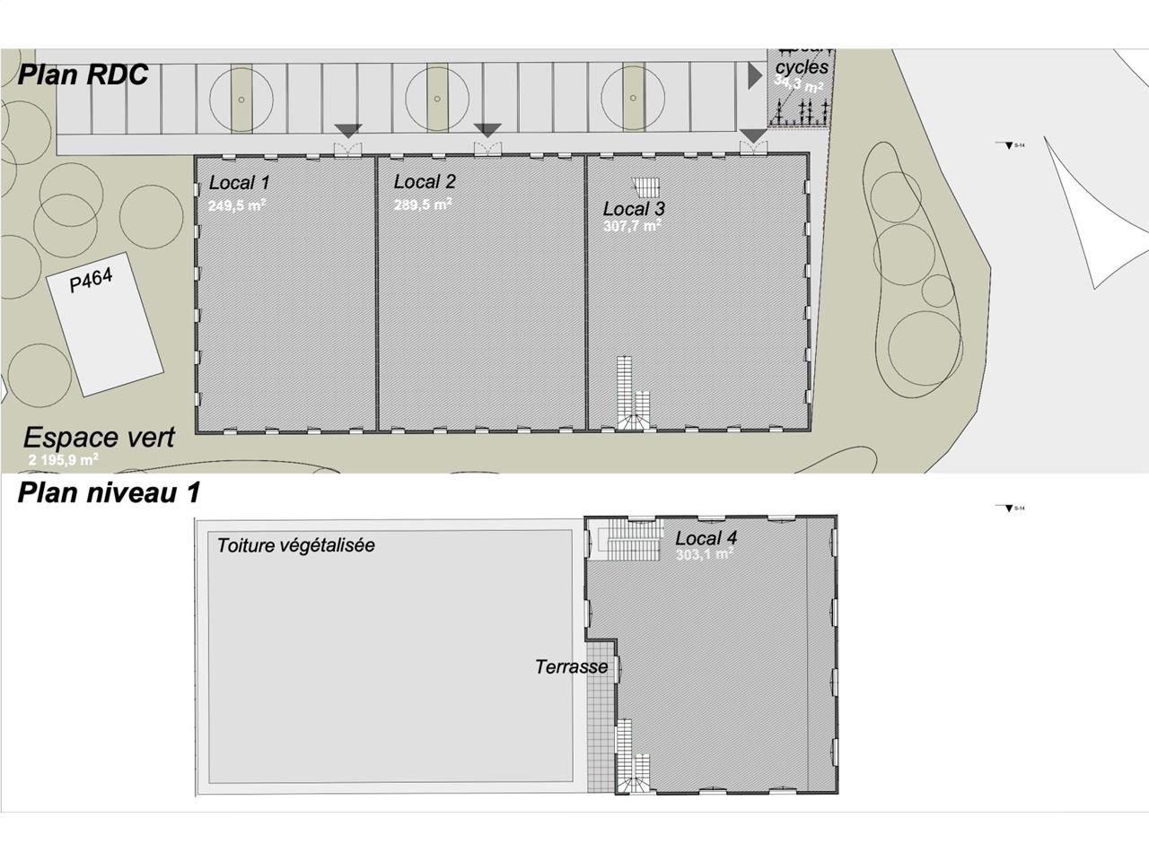 Location bureaux 1151 m² divisibles à partir de 250 m²