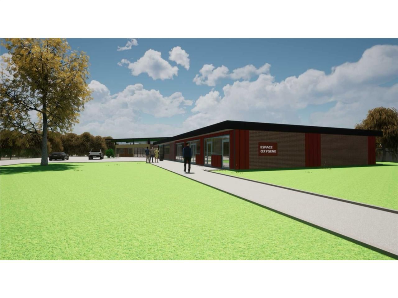 Proche de l'axe A13, dans un environnement verdoy