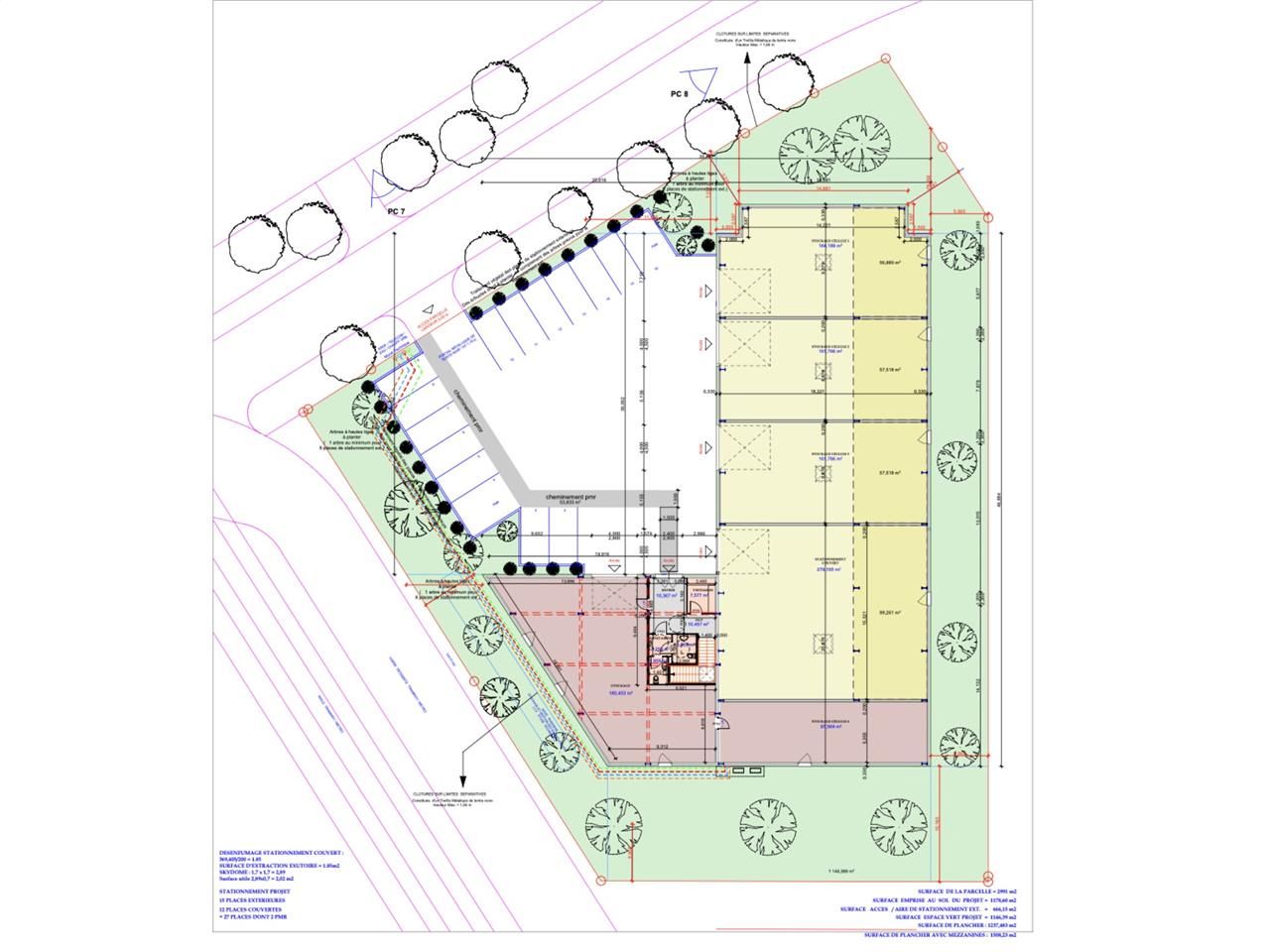 Location entrepots 1140 m² non divisibles
