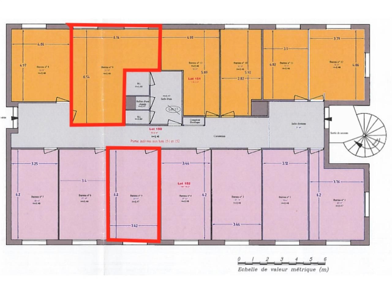 A LOUER BUREAUX MEUBLÉS / CLIMATISÉS DE 25 M2 À 9