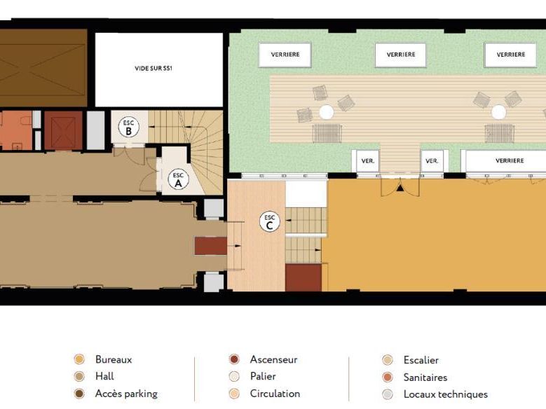 1770.3 m² pour ce bureaux en location à Paris