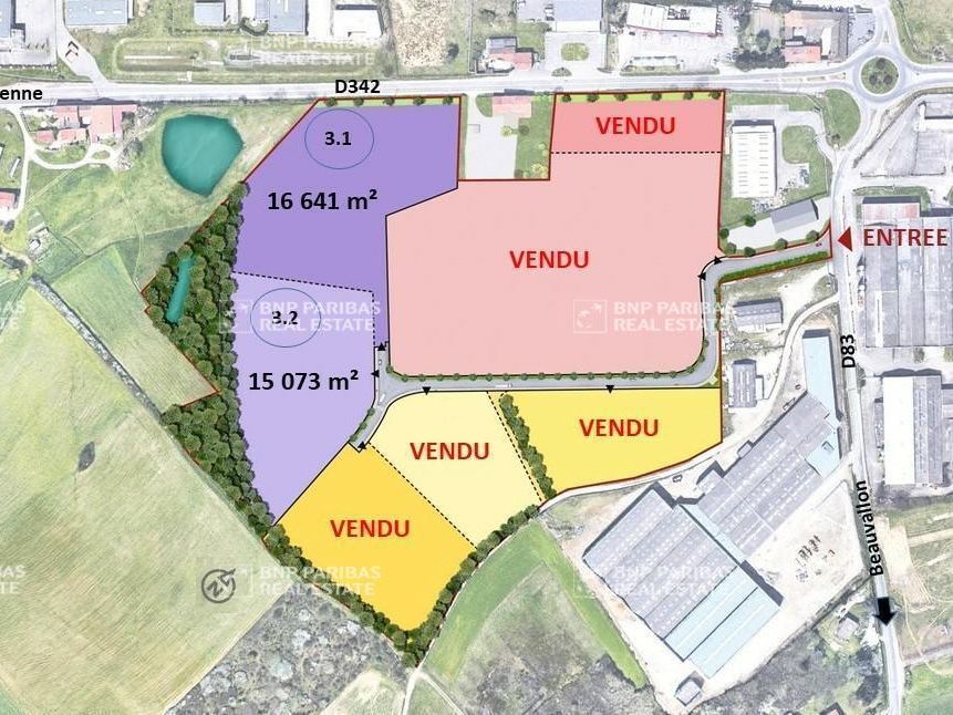 16641 m² pour ce terrains en vente à Beauvallon