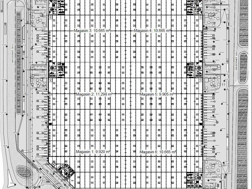 76378 m² pour cetentrepôts classe a en location à Loon-plage