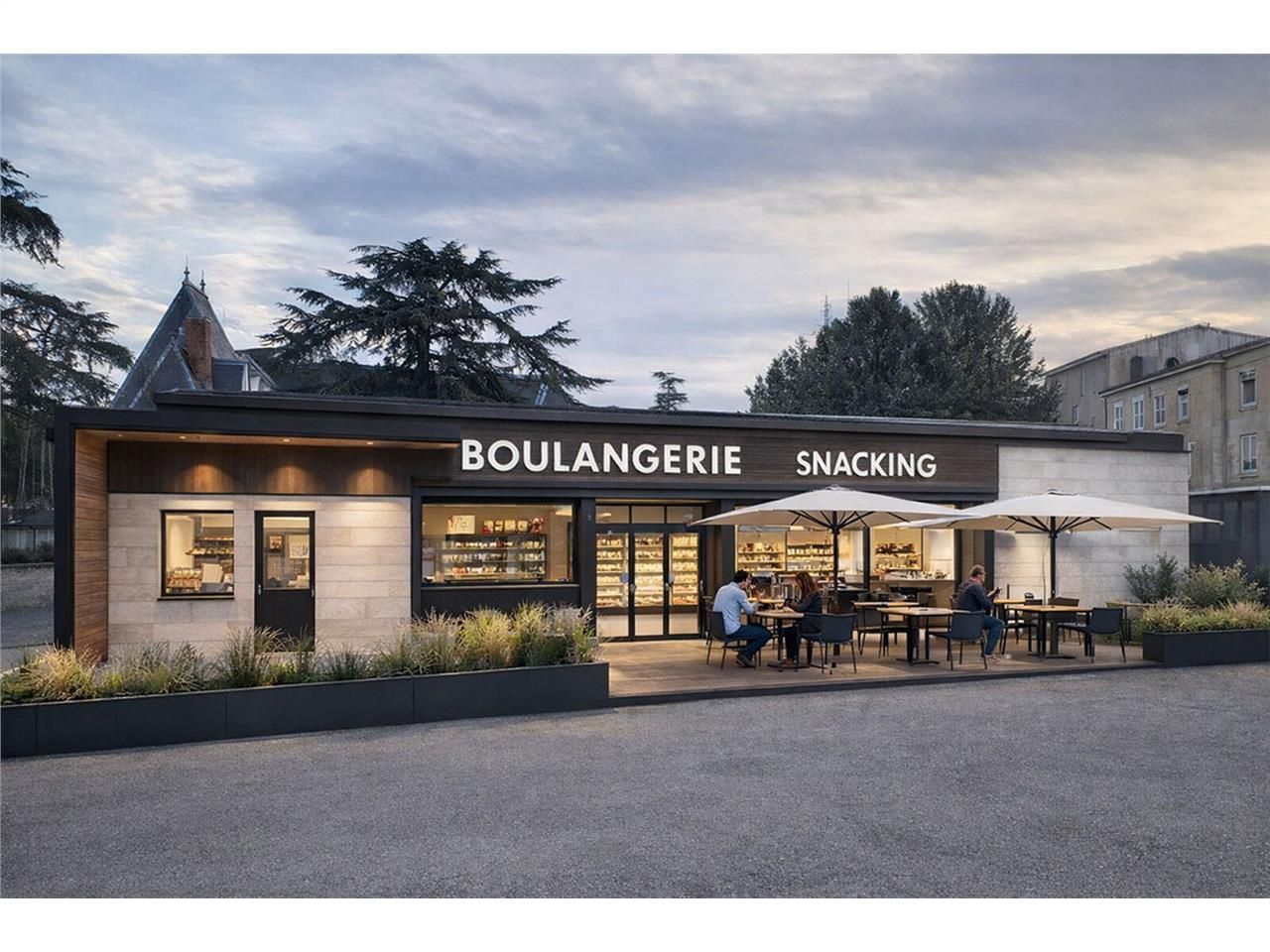 Foncier situé à 250 m environ de la mairie à pied