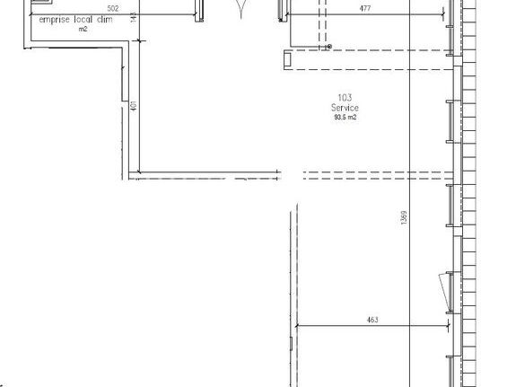 Location locaux commerciaux 172 m² divisibles à partir de 79 m²