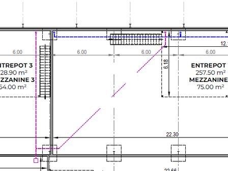 Vente entrepots 525 m² divisibles à partir de 193 m²