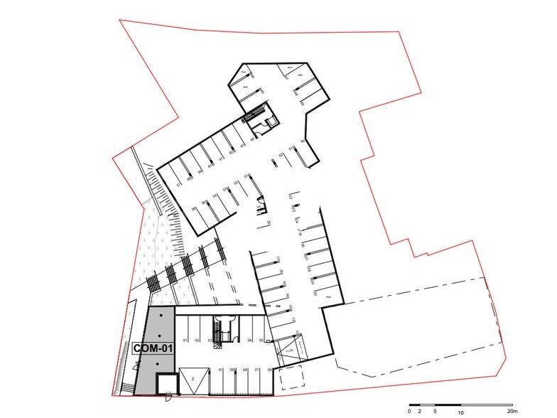 A proximité de la sortie de rocade, des différent