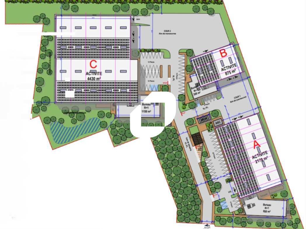 Location entrepots 9537 m² divisibles à partir de 983 m²