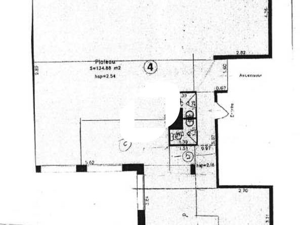 Location bureaux 90 m² non divisibles