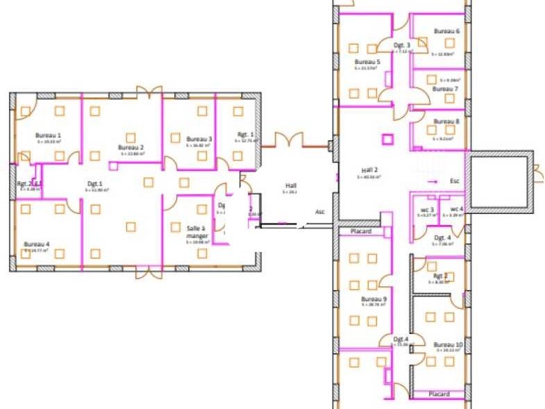 Location bureaux 1000 m² divisibles à partir de 200 m²