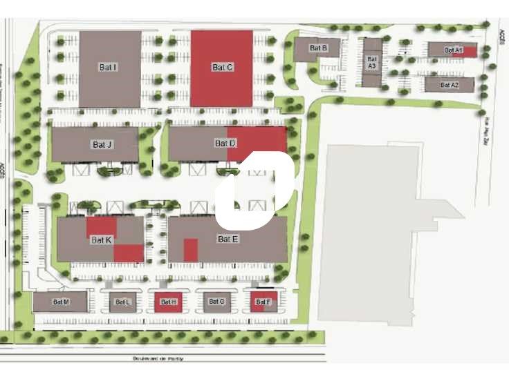 Location bureaux 1888 m² divisibles à partir de 84 m²