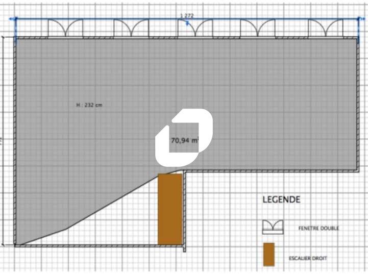 Vente bureaux 96 m² non divisibles